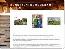 Tablet Screenshot of kunstzentrumcoldam.com